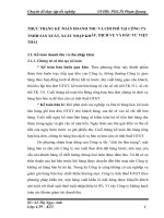 THỰC TRẠNG KẾ TOÁN DOANH THU VÀ CHI PHÍ TẠI CÔNG TY TNHH SẢN XUẤT, XUẤT NHẬP KHẨU, DỊCH VỤ VÀ ĐẦU TƯ VIỆT THÁI