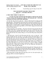 Bài giảng BÁO CÁO SƠ KẾT HKI-2010-2011