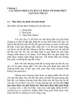 CÁC KHÁI NIỆM CĂN BẢN VỀ PHÂN TÍCH ĐỘ PHỨC TẠP GIẢI THUẬT