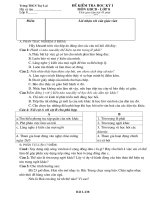 KIỂM TRA KÌ I DGCD LỚP 8