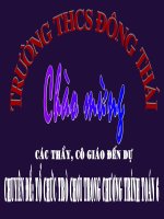 CD: Tổ chức trò chơi trong chương trình