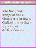 Tài liệu Đại 8: PHÂN THỨC ĐẠI SỐ