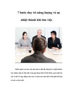 7 bước duy trì năng lượng và sự nhiệt thành khi tìm việc