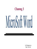 Chương 3: Microsoft Word - Lê Thị Nguyên An