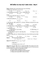 Đề thi HKI Toán 8-Năm 2010.2011