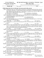 Bài giảng Thi thu Dai hoc - co dap an