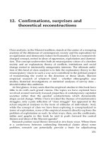 Confirmations, surprises and theoretical reconstructions