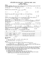 DE KIEM TRA HK I - TOAN 9