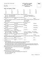 Đề kiểm tra 45 lớp 11