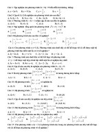 Tài liệu trắc nghiệm chương HPT