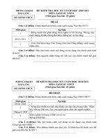 Tài liệu Đề và đáp án Sử 8 HKI 2010-2011