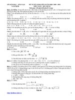 de thi vao 10 tinh Nam Dinh