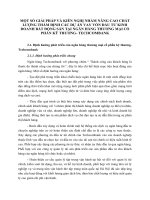 MỘT SỐ GIẢI PHÁP VÀ KIẾN NGHỊ NHẰM NÂNG CAO CHẤT LƯỢNG THẨM ĐỊNH CÁC DỰ ÁN VAY VỐN ĐẦU TƯ KINH DOANH BẤT ĐỘNG SẢN TẠI NGÂN HÀNG THƯƠNG MẠI CỔ PHẦN KỸ THƯƠNG