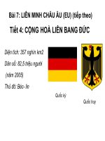 Bài soạn bài 7: cộng hòa liên bang đức
