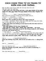 Gián án Unit 6 - Adj and Adv - hay