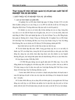 Thực trạng tổ chức kế toán quản trị chi phí sản xuất TẠI XÍ NGHIỆP TOA XE ĐÀ NẴNG