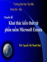 Khai thác kiến thức từ phần mềm Microsoft Encata