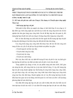 THỰC TRẠNG KẾ TOÁN CHI PHÍ SẢN XUẤT VÀ TÍNH GIÁ THÀNH SẢN PHẨM XÂY LẮP TẠI CÔNG TY XÂY DỰNG VÀ CHUYỂN GIAO CÔNG NGHỆ THUỶ LỢI