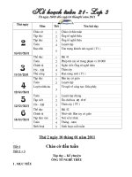 Bài giảng GA Lớp 3 Tuần 21CKTKNS.Hường