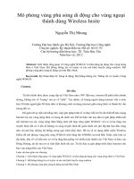 Mô phỏng vùng phủ sóng di động cho vùng ngoại thành dùng Wireless Insite