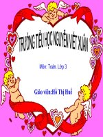 Gián án toán- Luyện tập(Các số có 4 chữ số)-lớp3