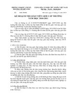 Kế hoạch thi GVG cấp trường 2010-2011