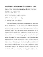 MỘT SỐ KIẾN NGHỊ NHẰM HOÀN THIỆN HèNH THỨC TRẢ LƯƠNG THEO SẢN PHẨM TẠI CễNG TY CỔ PHẦN THƯƠNG MẠI THIỆU YấN