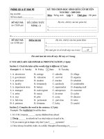 Tài liệu Đề thi HSG Anh văn 9 Vòng 2