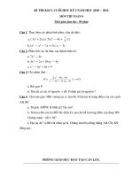 Gián án Đề thi kiem tra hoc ky I Lop 8