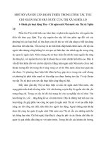MỘT SỐ VẤN ĐỀ CẦN HOÀN THIỆN TRONG CÔNG TÁC THU CHI NGÂN SÁCH NHÀ NƯỚC CỦA THỊ XÃ NGHĨA LỘ