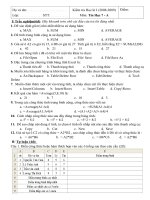 ĐỀ THI TIN 7 KÌ I