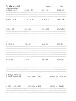 on toan so lop 5 HKI