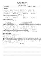 Bài soạn ĐỀ 1 TIẾT ĐẠI 9 TUẦN 23