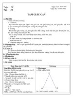 Tài liệu tiết 35,36,37 hình học 7theo chuẩn KTKN