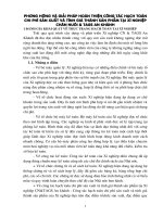 PHương hướng và giải pháp hoàn thiện công tác hạch toán chi phí sản xuất và tính giá thành sản phẩm tại xí nghiệp chăn nuôi & TAGS An Khánh