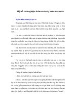 Một số kinh nghiệm thâm canh cây màu ở vụ xuân