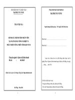 Đánh giá thành tích nhân viên tại ngân hàng nông nghiệp và phát triển nông thôn tỉnh kon tum 