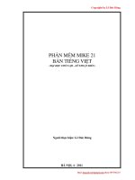 Hướng dẫn Mike21- Hướng dẫn làm luận văn thạc sĩ bằng mô hình Mik21