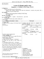 Bài soạn giao an anh 7 tiet 56