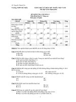 Trắc nghiệm _Hình học 12 NC