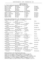 ÔN THI HK I - LỚP 9 - SỐ 1 - 2010 - 2011