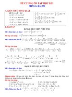 De cương on tap hoc ki 1- Toan 8