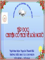 Gián án Chuyện cổ tích về loài người - TĐ4- Tuần 19