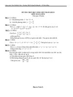 Bài soạn Đề thi học sinh giỏi Môn Toán lớp 8