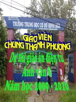 Bài giảng Tieng anh8 Unit10