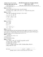 Bài giảng De KTHK I Toan 7