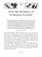 THE FRONTIERS OF FOREIGN FOODS