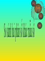 Gián án So sanh hai phân số khác mẫu số