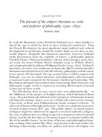 The pursuit of the subject - literature as critic and perfecter of philosophy 1790-1830
