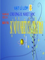 Tài liệu TUAN 22 Bai 18 SU NO VI NHIET CUA CHAT RAN